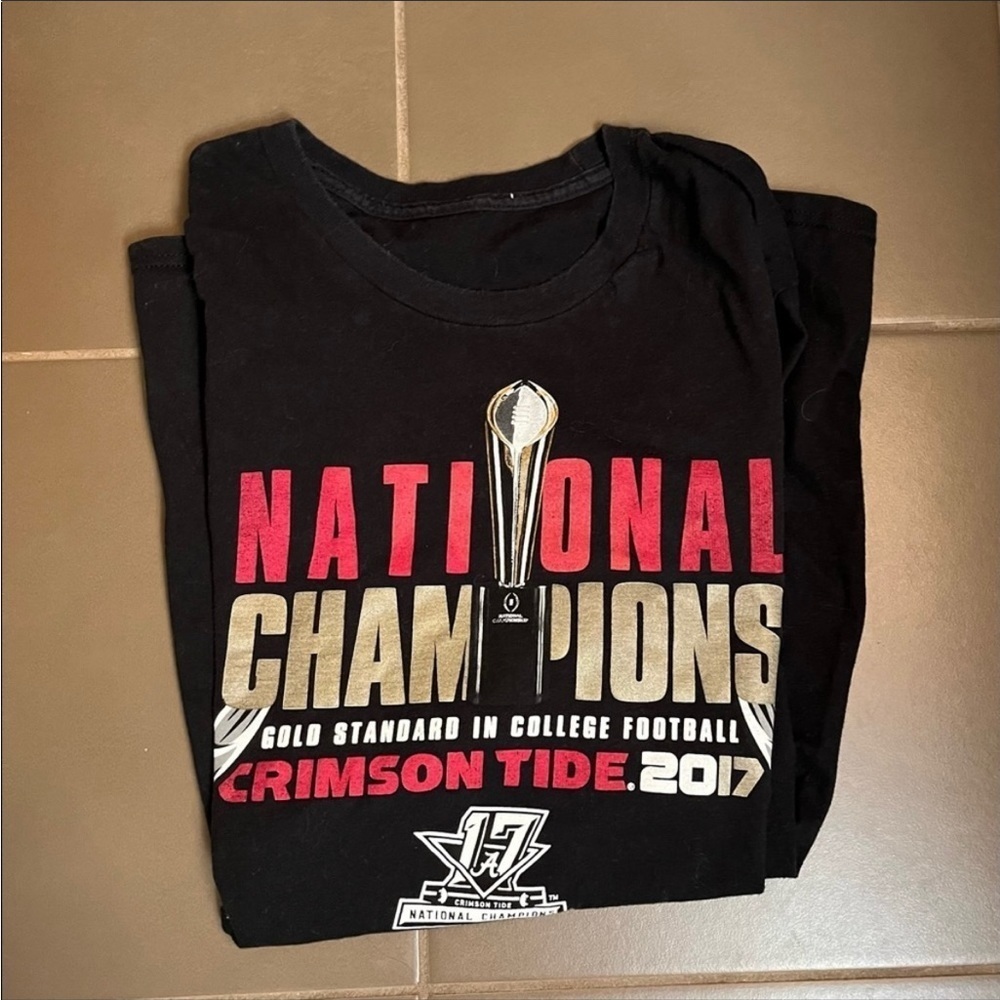 CRIMSON TIDE National Champions 2017 large vintage t shirt Alabama Bama Pride - Picture 7 of 9